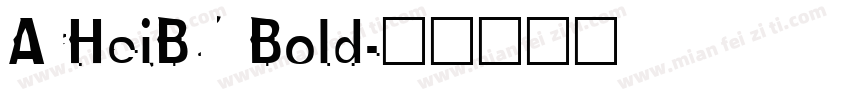 ArHeiB5 Bold字体转换